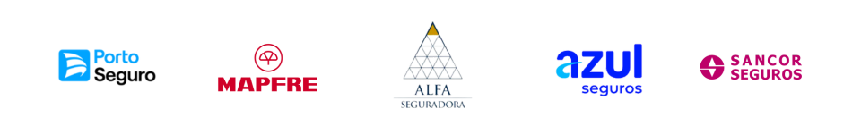 Logotipos de seguradoras parceiras